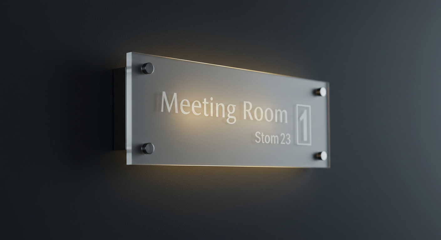 meeting room sign
